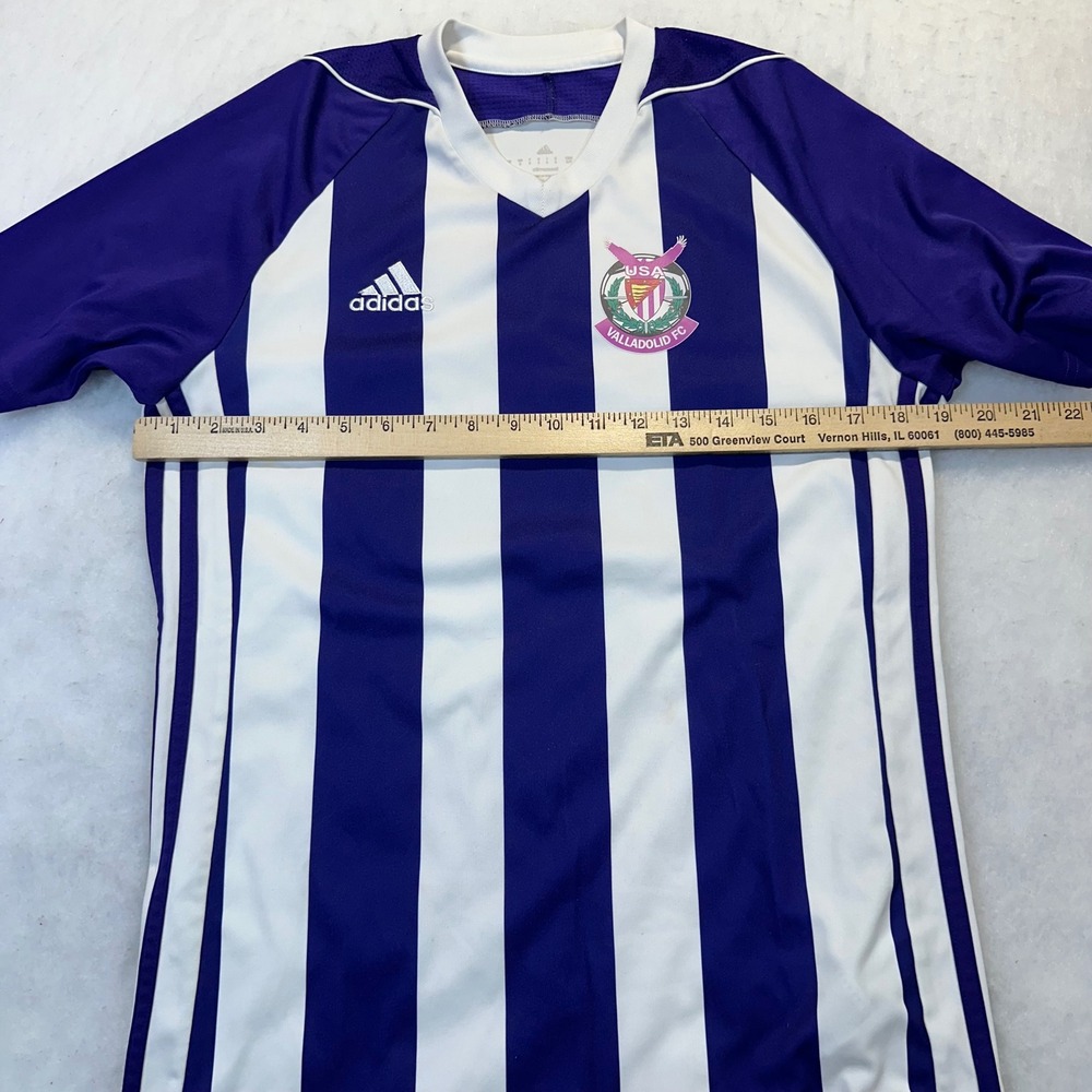 Adidas Soccer Jersey Women S Purple White USA Valladolid FC Sporty Athleisure - Picture 5 of 10